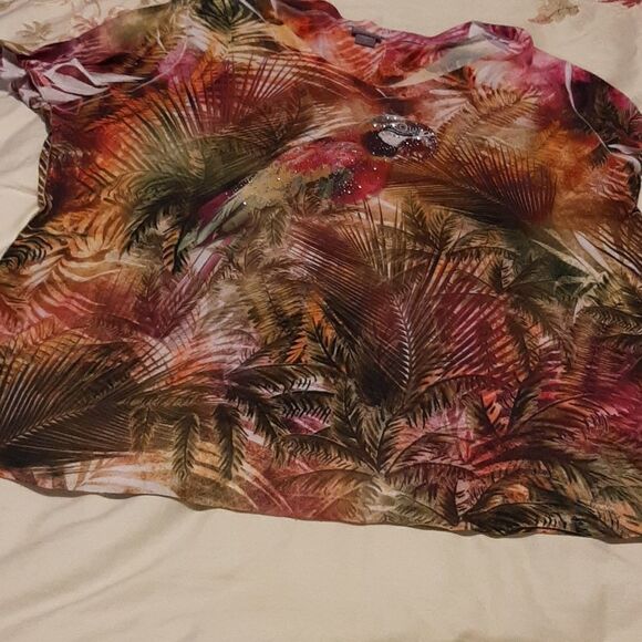 Laura Scott  3X  woman printed top - Picture 12 of 15